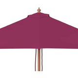  suncobran s drvenim stupom 150 x 200 cm bordo | Eponuda.com