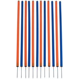 zooplus Agility Fun & Sport komplet stupova za slalom - 12 stupova, 2,5 cm promjera, dužina 100 cm | shoptok.hr
