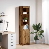 vidaXL Visoka omara starinski les 37,5x35x180 cm inženirski les Cene