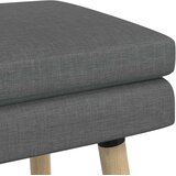  Klupa s dvostrukim slojem Tamnosiva 60 x 40 x 46 cm Tkanina | shoptok.hr