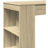  Barski stol s držačima boja hrasta 95x47x103,5 cm drveni | shoptok.hr