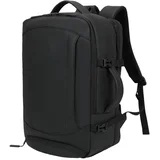 Ruksak s proširenjem crni 29 x 15 x 44 cm