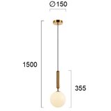  Luster na sajli JOLIN 1xG9/5W/230V zlatna | Eponuda.com