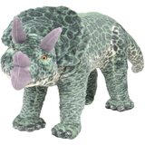 vidaXL Stoječi plišasti triceratop dinozaver zelen XXL Cene