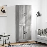 vidaXL Visoka komoda siva sonome 69 5x34x180 cm od konstruiranog drva | shoptok.hr