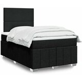  Krevet s oprugama i madracem crni 120 x 200cm od tkanine | shoptok.hr