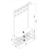 MID.YOU Predsoba Taliro, Črna, Barva Hrasta | Shoptok.si
