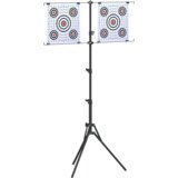 vidaXL Stojalo za tarčo Črna 82.5 x 51 x 150 cm Jeklo | Shoptok.si
