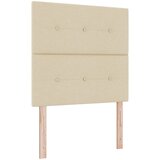 vidaXL Vzglavje Zgibano Krem 80 cm Tkanina, (22052837) | Shoptok.si