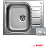 Livinox Ugradna sudopera EC 196 Dekor inox ø90 58x50cm | ePonuda.com