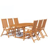  7-dijelni vrtni blagovaonski set od masivnog bagremovog drva 150-200 cm | shoptok.hr