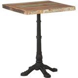 vidaXL Bistro stolić 60 x 60 x 76 cm od masivnog obnovljenog drva | shoptok.hr