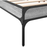  Okvir za krevet boja hrasta 200x200cm konstruirano drvo i metal | shoptok.hr