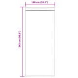  Zavjese sa zavjesama 2 pcs Krem 140 x 245 cm Poliester | shoptok.hr