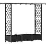  Povišeni krevet s mrežom i krovom Crna 164 x 40 x 123 cm PP | shoptok.hr
