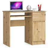 AKORD Piksel Računalniška Miza, Desna Izvedba, Hrast Artisan, (5000333050) | Shoptok.si