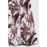 Marisse Brown Plant Print Midi Skirt | shoptok.hr