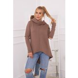 Kesi Insulated sweatshirt with a longer mocha back Cijene