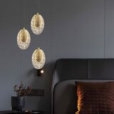 Toolight Viseća Kristalna Lampa LED Złota | shoptok.hr