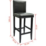  Barski Stol s 2 Barske Stolice Crne | shoptok.hr