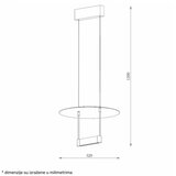 solea 31 visilica 10W 3000K crna/zlato  solea 31 visilica 10W 3000K crna/zlato Slike