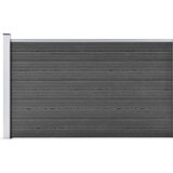 vidaXL Ograjni panel WPC 175x105 cm črn Cene