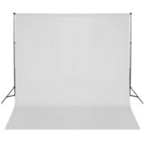  Pozadinski sustav s potporom 600 x 300 cm bijeli | Eponuda.com