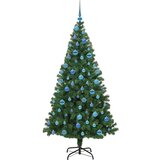 vidaXL Umestno božično drevo Zelena 180 cm PVC, jeklo in plastika | Shoptok.si