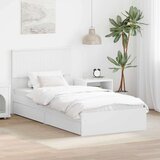 vidaXL krevetna konstrukcija bijelo 90 x 200 cm konstruirano drvo | shoptok.hr