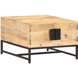  Klubska mizica 67x67x45 cm trden mangov les Cene