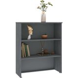  Zgornja omarica hamar temno siva 85x35x100 cm trdna borovina, (20656040) | Shoptok.si