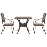  3-delni vrtni bistro set bronasta lita aluminij, (22015605) | Shoptok.si