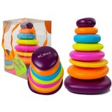 A pyramid of colorful hoops for a baby | shoptok.hr