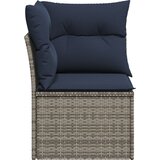  Vrtni kauč s jastukom Siva 62 x 62 x 69 cm poliratan | shoptok.hr