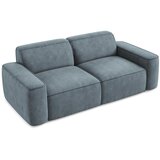 Makamii Prašno modra sedežna garnitura iz šenilje 204 cm Omao – | Shoptok.si