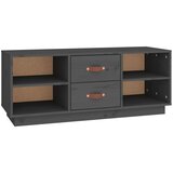 Maison Chic TV omarica - TV stojalo - Televizijska omarica siva 100x34x40 cm trdna borovina, (21700438) Cene