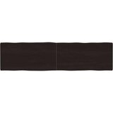 Stolna ploča tamnosmeđa 160x40x(2-4) cm obrađena hrastovina | shoptok.hr