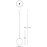 Zuma line P0606-01B-2GAC - luster na sajli milan 1xG4/2W/230V zlatna | Eponuda.com