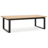 Jedilna miza z mizno ploščo v hrastovem dekorju 100x220 cm Rina –
