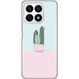  silikonska maska za Honor X8a Cactus Print roze Cene