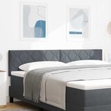  LED glava kreveta Tamno siva 180 cm Baršun | shoptok.hr