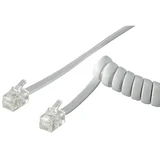 Spiralni telefonski kabel SL-TEL3 RJ11 Bijeli