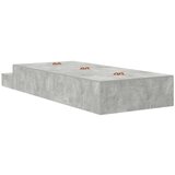  Krevet s prostorom za pohranu Beton sivi Konstruirano drvo | shoptok.hr