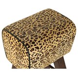  Tabure DKD Home Decor Crna Drvo Smeđa Koža (43 x 35 x 75 cm) | shoptok.hr