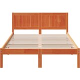  Konstrukcija postelje Rjava 135 x 190 cm Trden borov les, (5000126430) | Shoptok.si