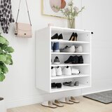 vidaXL Ormarić za cipele visoki sjaj bijeli 60 x 35 x 70 cm od iverice | shoptok.hr