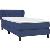  Box spring postelja z vzmetnico modra 80x200 cm blago, (20894606) | Shoptok.si