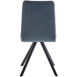 Cantus STOL, kovina, tekstil črna, svetlo modra | Shoptok.si