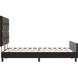  s opruga kutije s uzglavljem Crna 140 x 200 cm Baršun | shoptok.hr