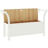  Klupa bijela 107 x 45 x 75 5 cm od masivne jelovine | shoptok.hr